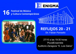27 de octubre de 2025. Concierto. Gira Nacional de PluralEnsemble, Zaragoza